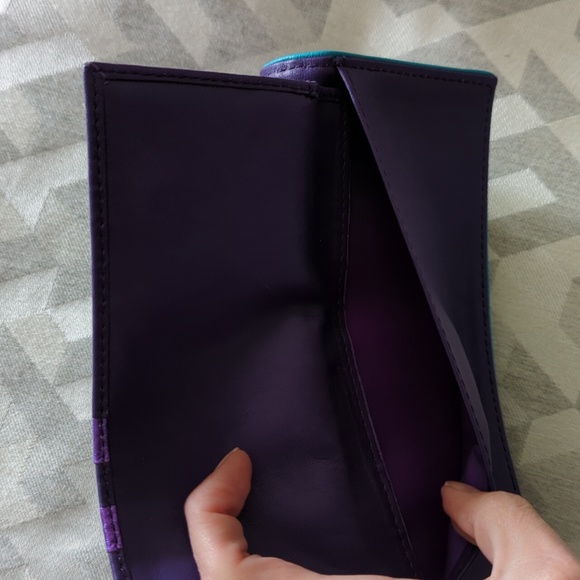 Brown and Purple Cloth Wallet - Picture 5 of 9
